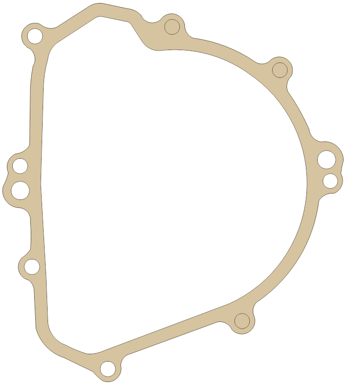 Kawasaki KLX300 Generator  Cover gasket outline