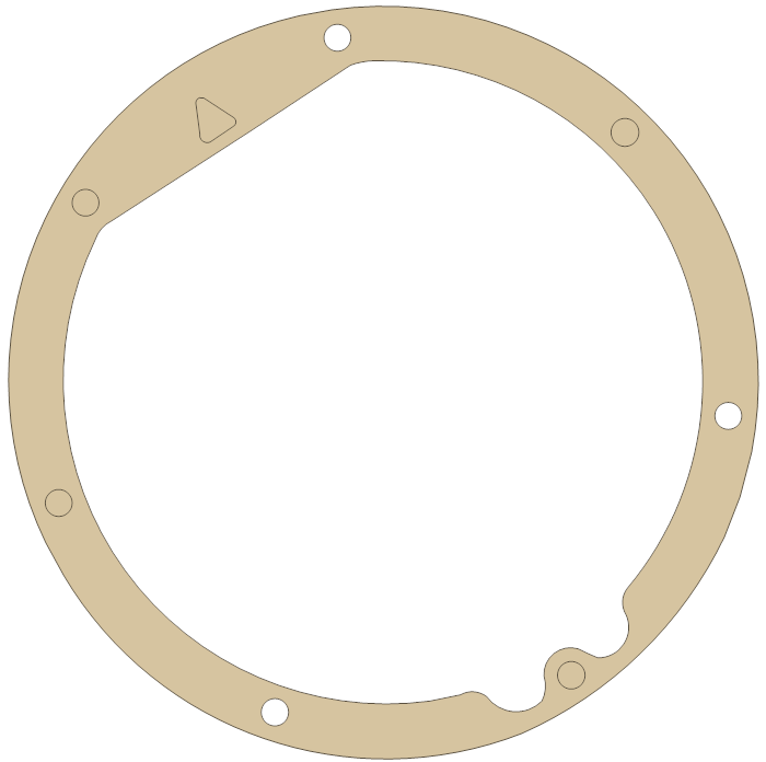 Kawasaki VN750 Clutch Basket gasket outline