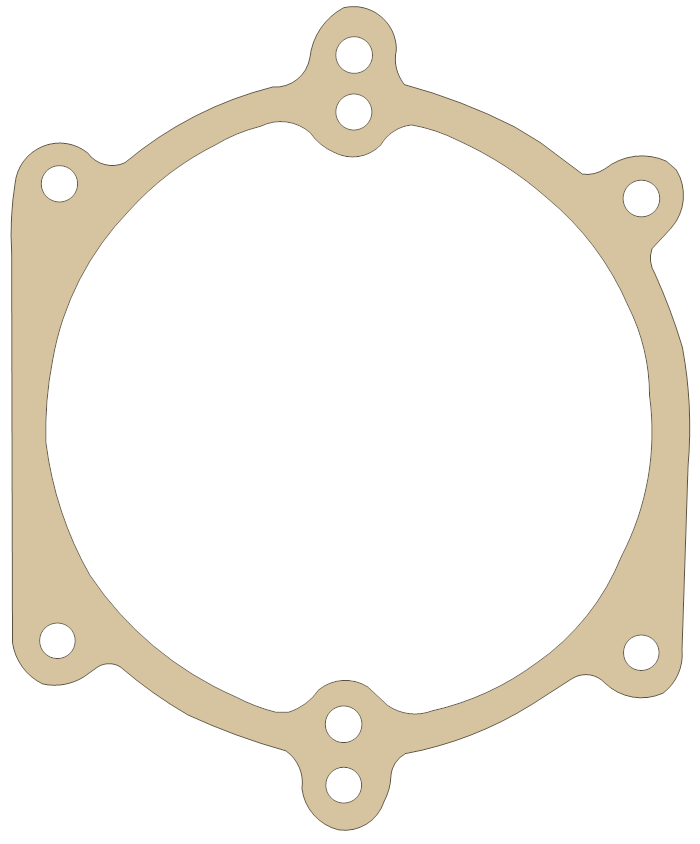 Kawasaki ZX1100 RH, Engine Cover gasket outline