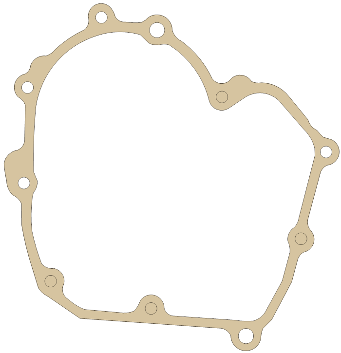 Kawasaki ZX1100 Clutch Cover gasket outline