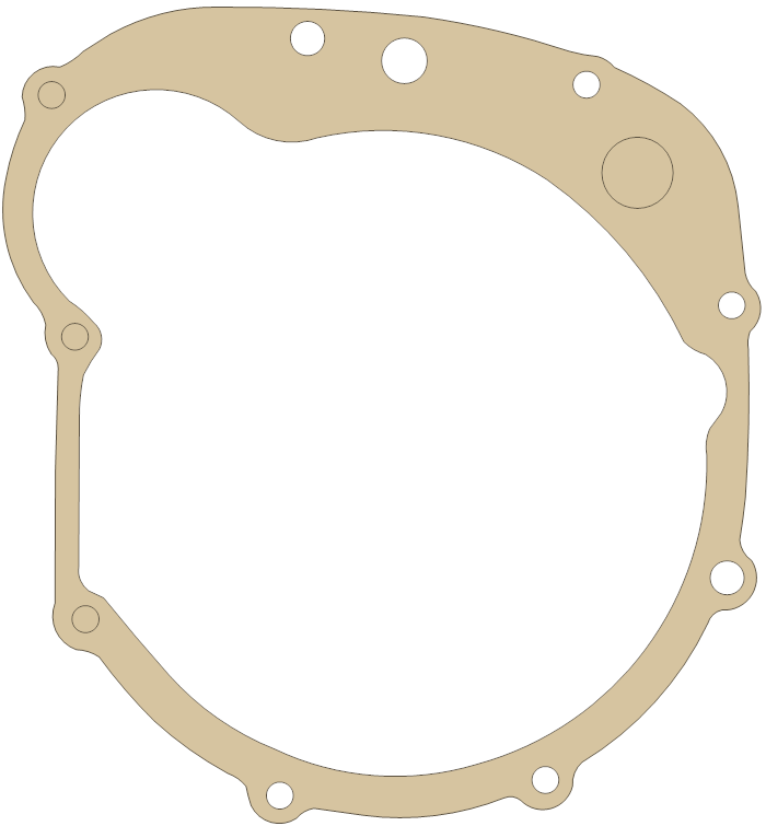Kawasaki ZX550 Clutch Cover gasket outline