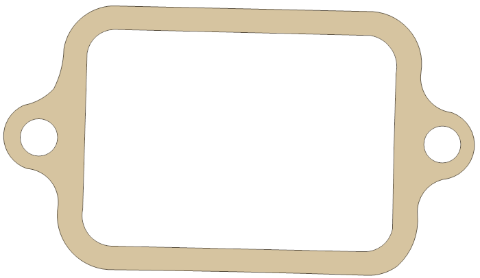 Kawasaki ZG1200 Reed Valve gasket outline