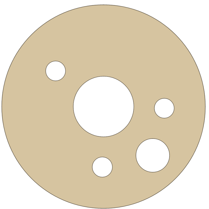 Kawasaki VN750 Oil Filter gasket outline