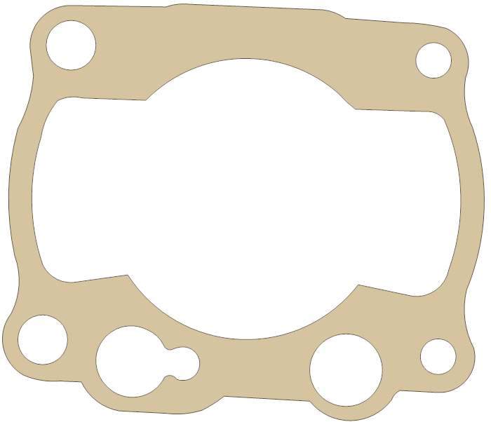Kawasaki Cylinder Base gasket outline, OEM 11009-1947, A material