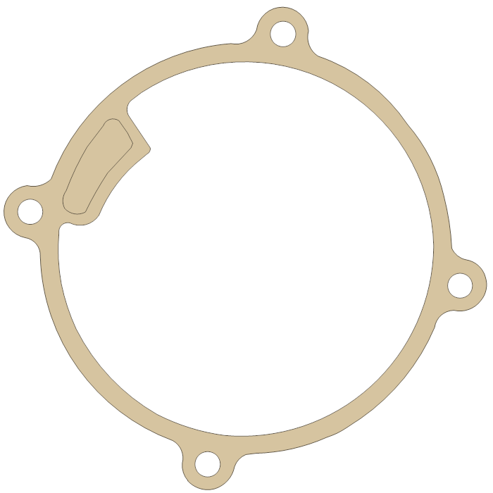 Kawasaki ZX600 Pulsing Cover gasket outline