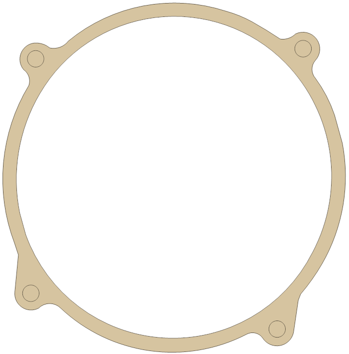 Kawasaki ZG1200 Gasket gasket outline