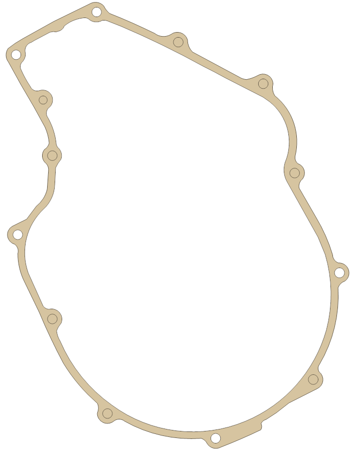 Kawasaki ZG1000 Clutch Cover gasket outline