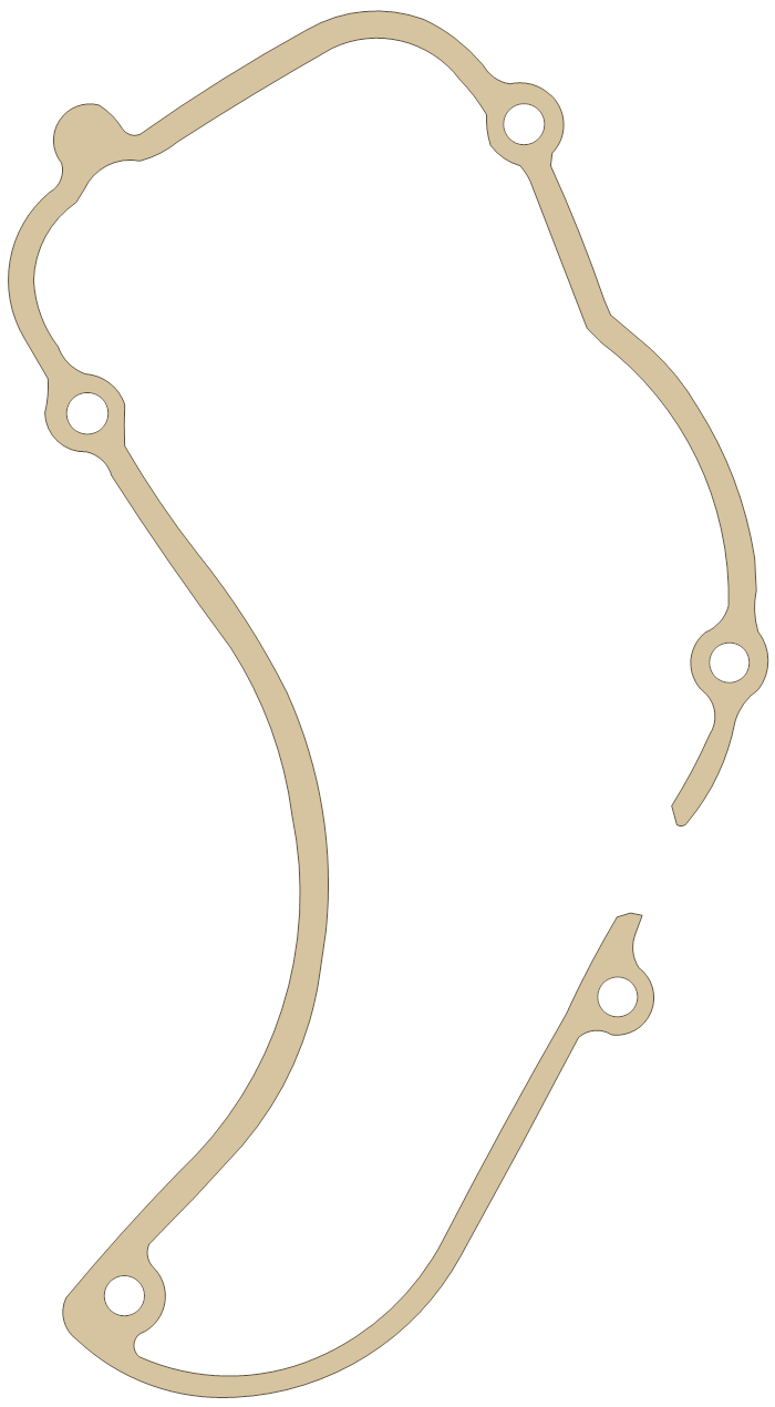 Kawasaki F8 Carburetor Cover gasket outline