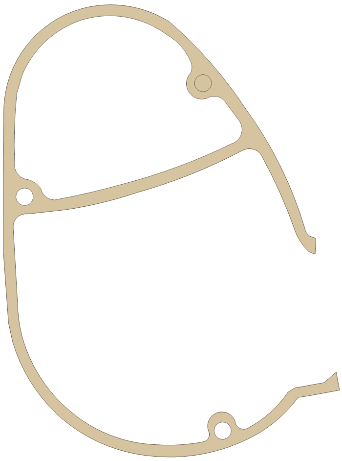 Kawasaki G5 Carburetor Cover gasket outline