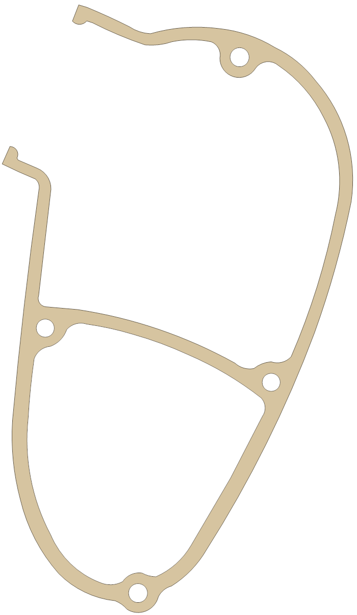 Kawasaki A7 Engine Cover gasket outline