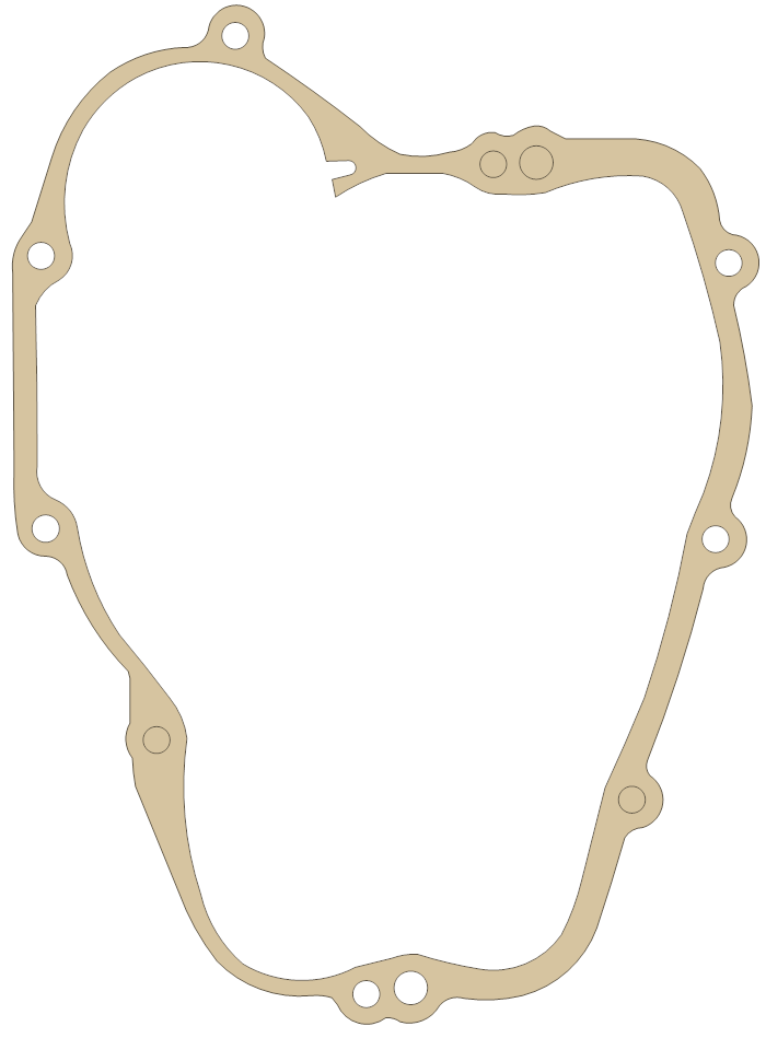 Kawasaki KX80N Clutch Cover gasket outline