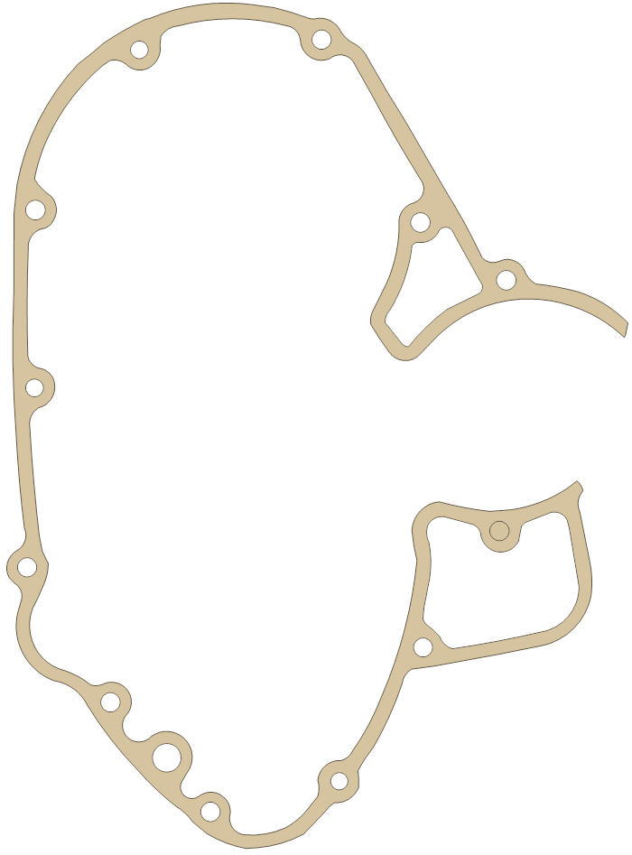 Kawasaki A7 Engine Cover gasket outline