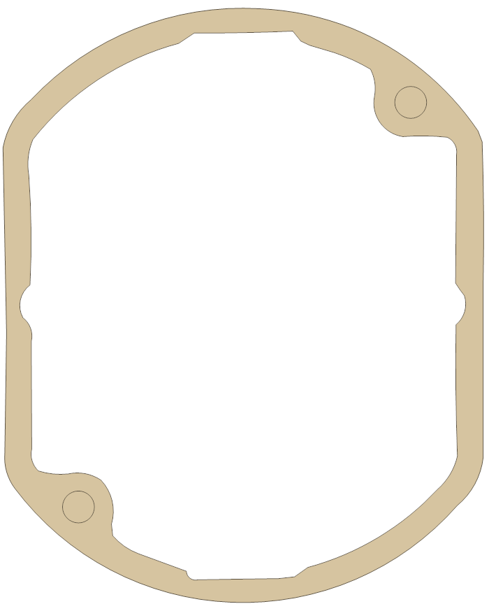 Kawasaki ZX-7 Pulsing Coil gasket outline