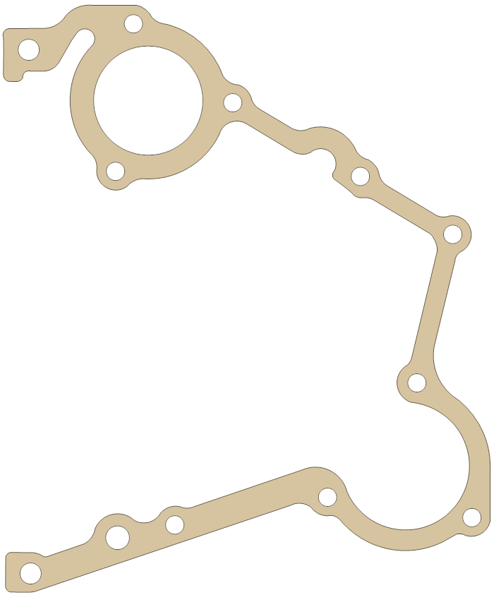 Kawasaki Timing Gear Cover OEM is Metal gasket outline, OEM 11060-1946, A material