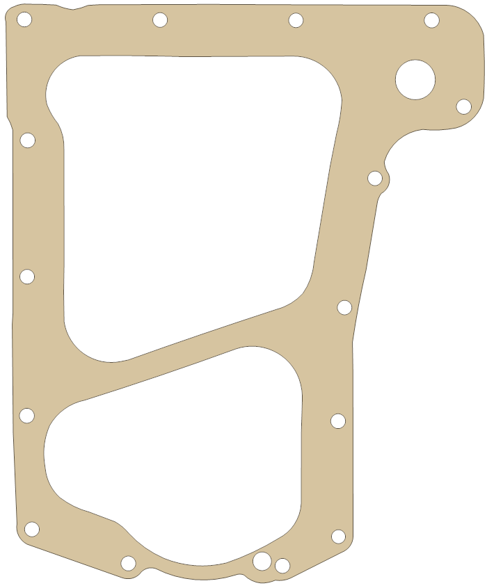 Kawasaki Z750 Oil Pan gasket outline