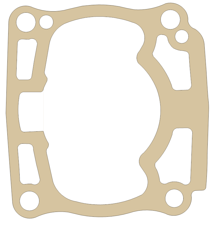 Kawasaki Cylinder Base gasket outline, OEM 11061-1130, A material
