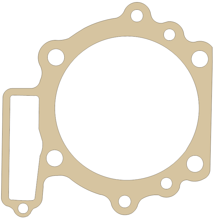 Kawasaki KLR 650 Cylinder Base gasket outline