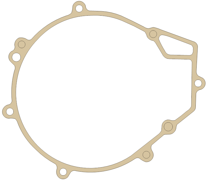 Kawasaki KLR250 Generator Cover gasket outline