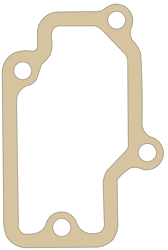 Kawasaki ZX-12 Breather Cover gasket outline