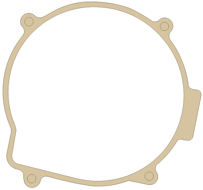 Kawasaki KLF300 4X4 Recoil Starter gasket outline