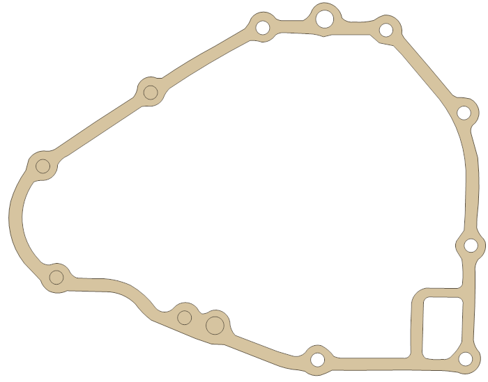 Kawasaki KLF300 Generator Cover gasket outline