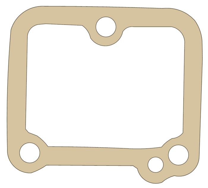 Kawasaki KDX200 Center Valve Cover gasket outline