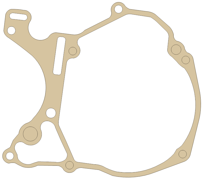 Kawasaki KLT110 Generator  Cover gasket outline