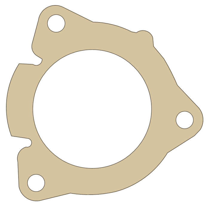 Kawasaki KLT250 Fuel Pump gasket outline