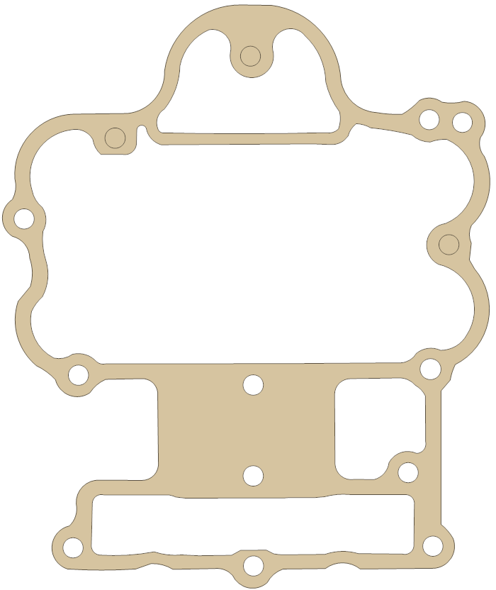 Kawasaki ZX-9R Rocker Case Cover gasket outline