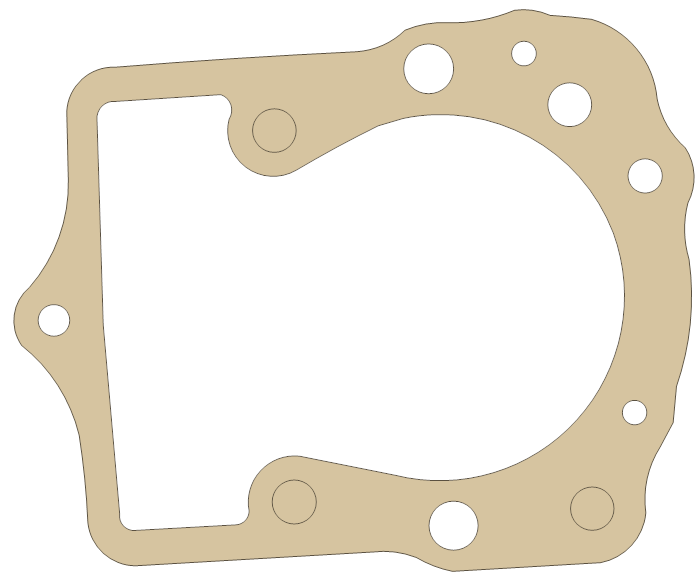 Kawasaki KLX250 Cylinder Base gasket outline