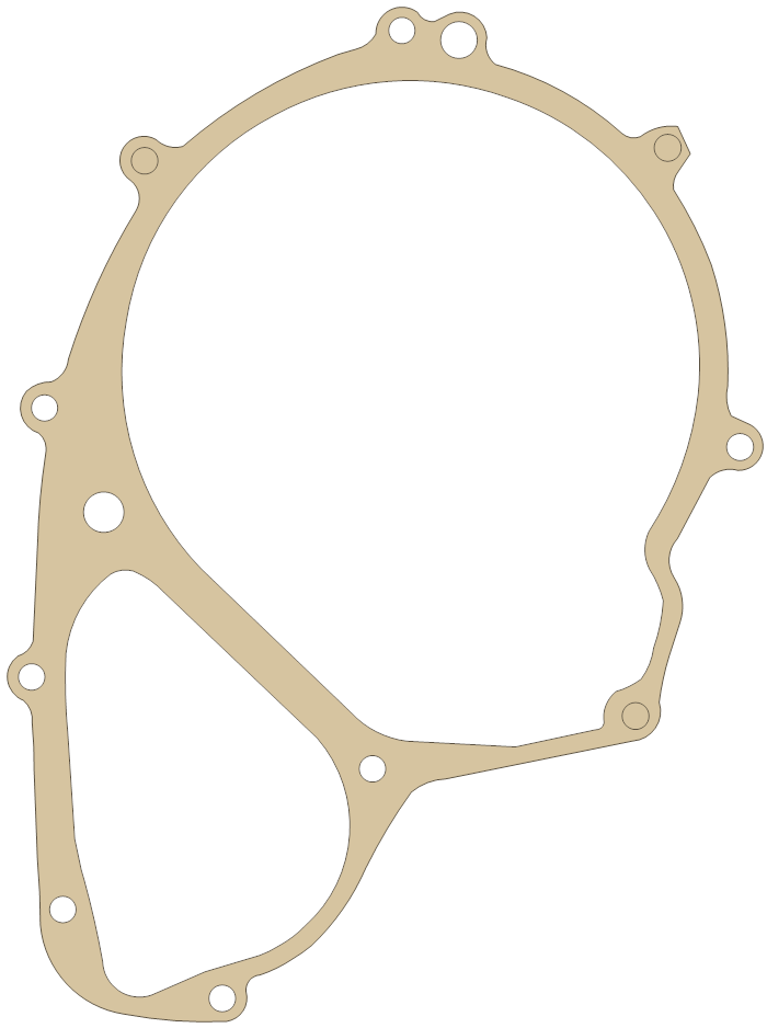 Bombardier DS650 Magneto Cover gasket outline