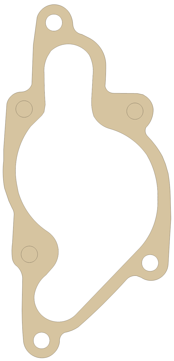 Bombardier Gasket gasket outline, OEM 420931355, B material