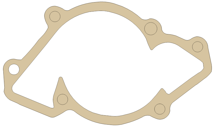 Bombardier Gasket gasket outline, OEM 420931810, B material