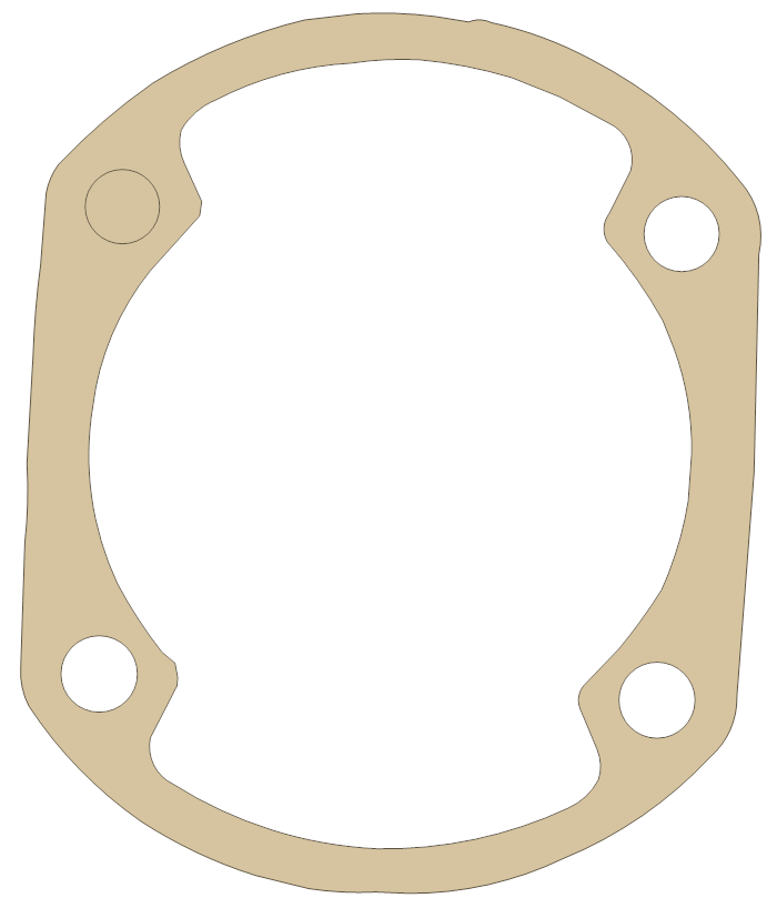 Bombardier Gasket gasket outline, OEM 420931781, D material