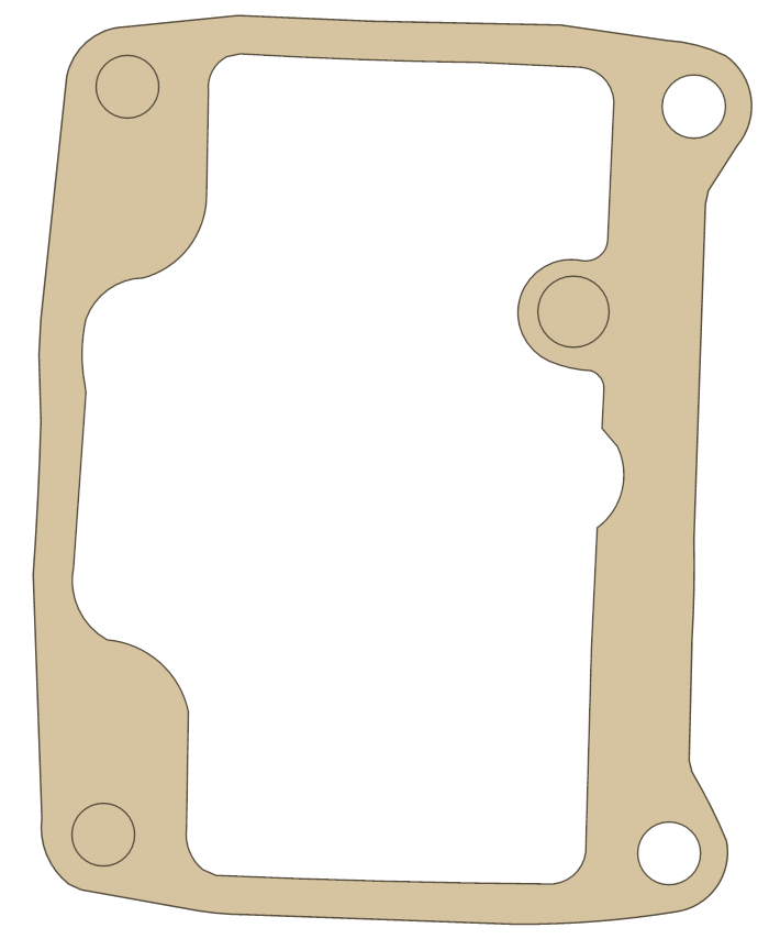 Bombardier Gasket gasket outline, OEM 404104200, B material