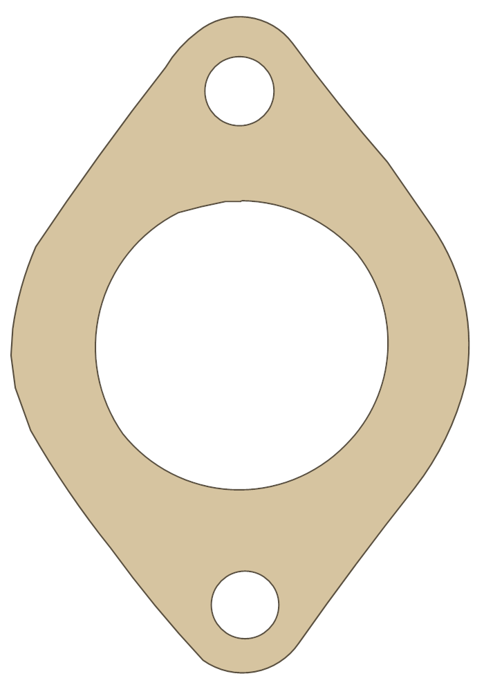 Bombardier Gasket gasket outline, OEM 420850338, B material