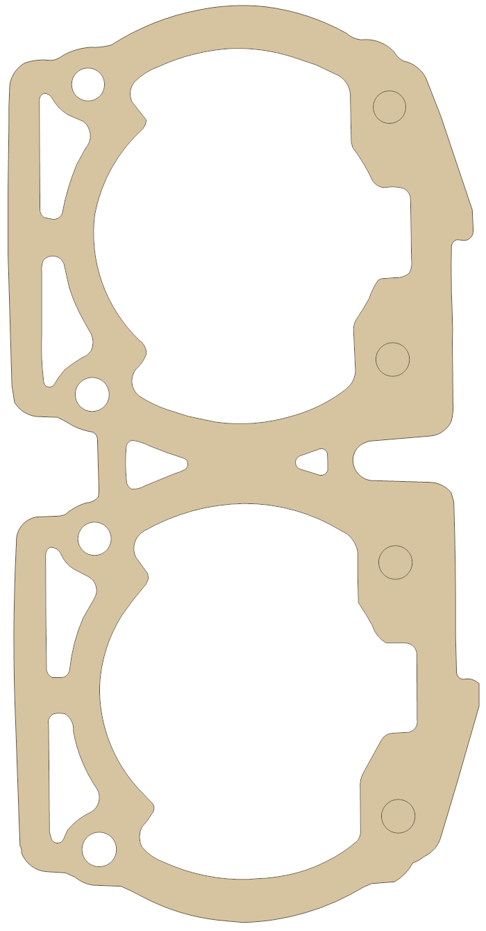 Bombardier Gasket gasket outline, OEM 420931361, D material