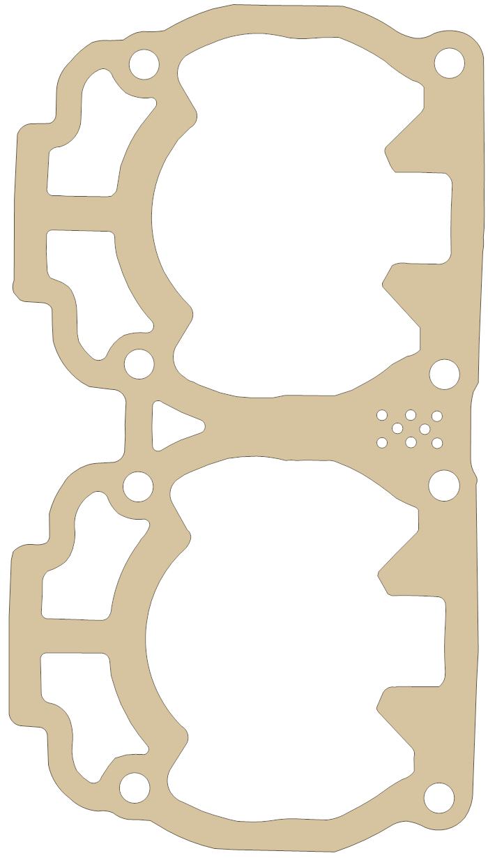 Bombardier Gasket gasket outline, OEM 420931589, B material