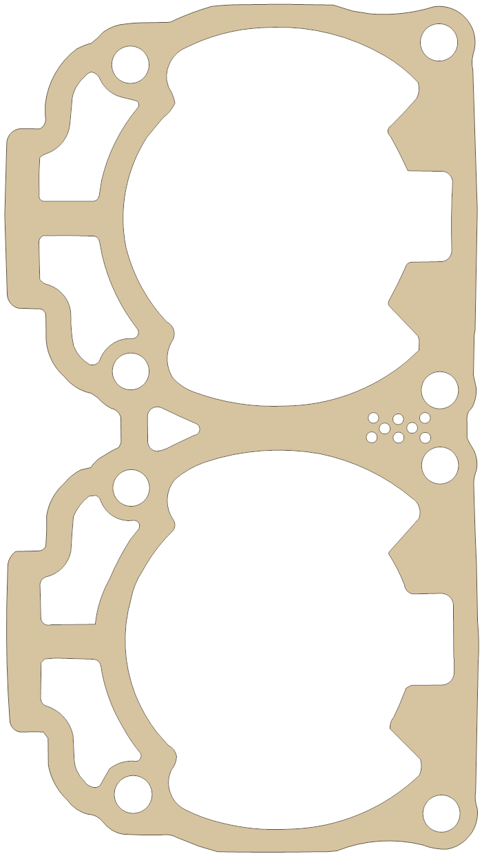 Bombardier Gasket gasket outline, OEM 420931839, B material