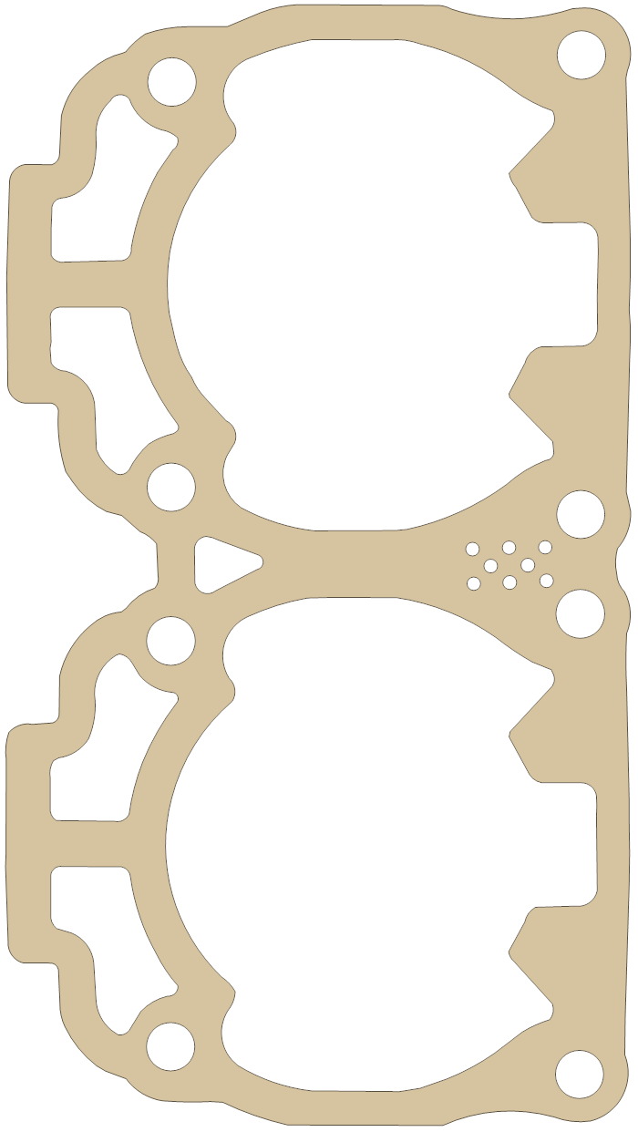 Bombardier Gasket gasket outline, OEM 420931895, B material