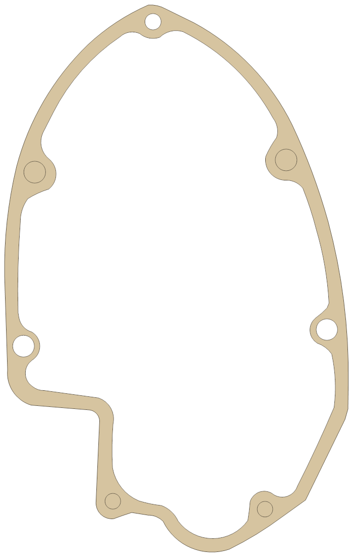Triumph 650 17 gasket outline
