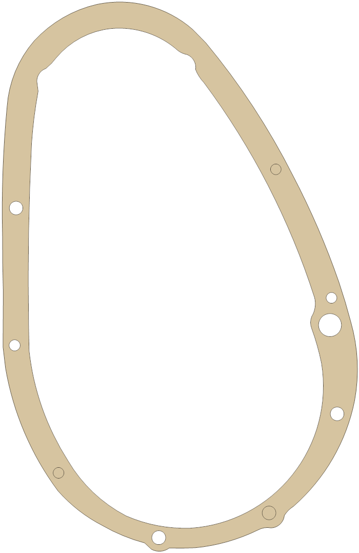 Triumph 650 1 gasket outline