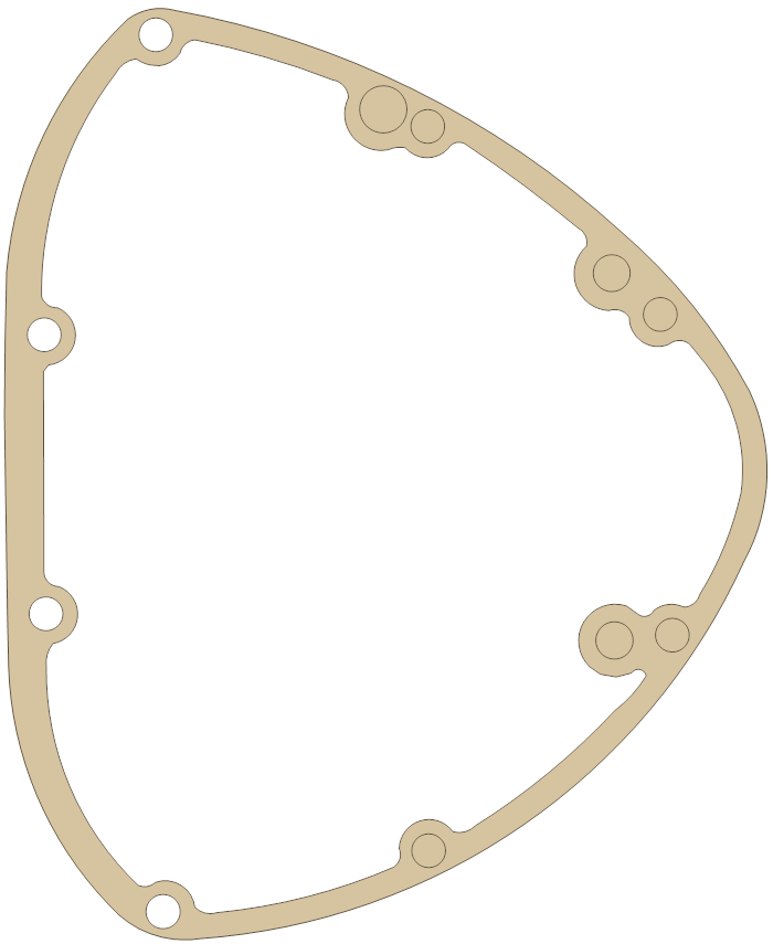 Triumph 650 2 gasket outline