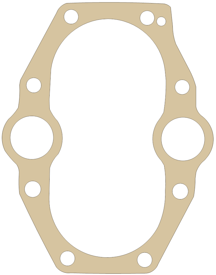 Triumph 650 3 gasket outline