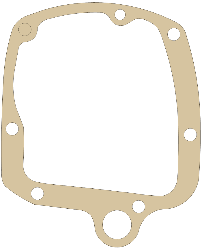Triumph 650 4 gasket outline