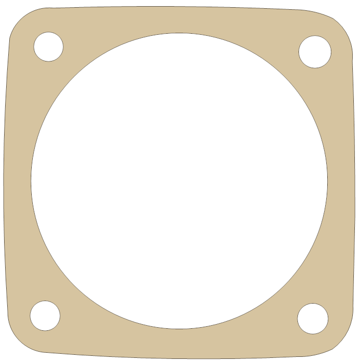 Triumph 650 6 gasket outline
