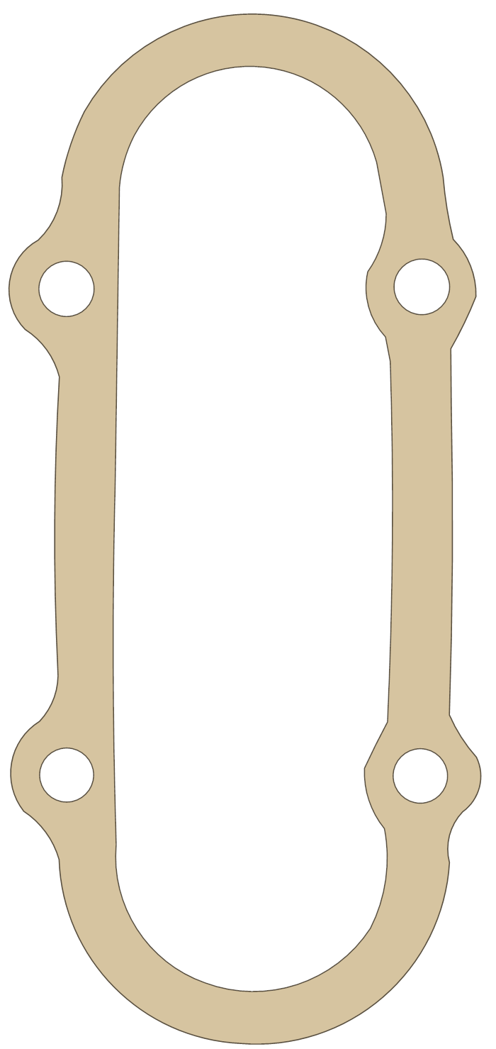 Triumph 650 7 gasket outline