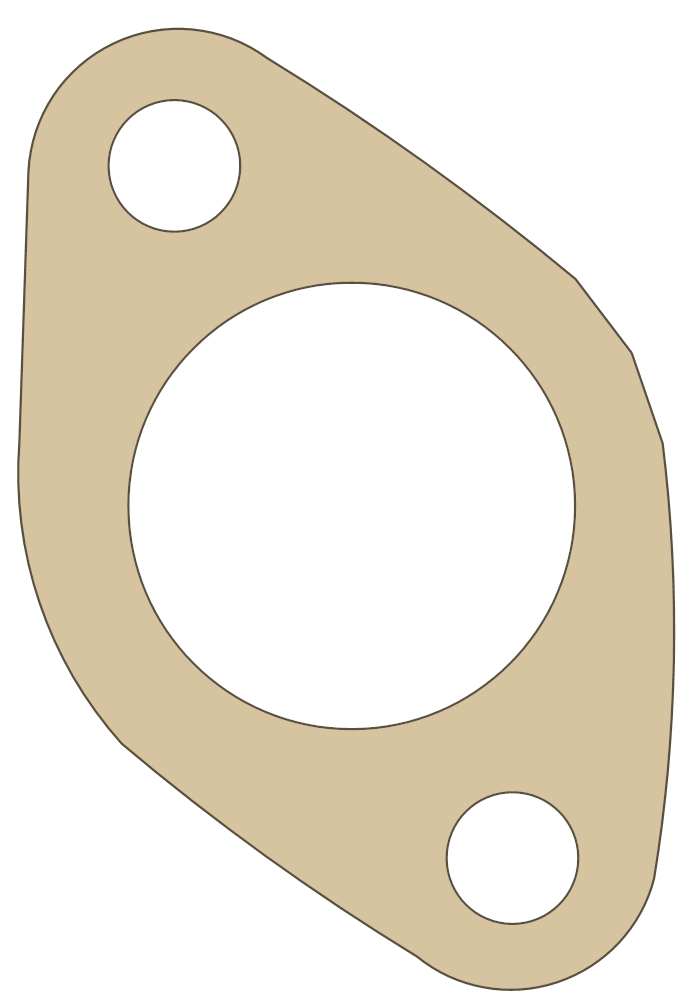 Triumph 650 10 gasket outline