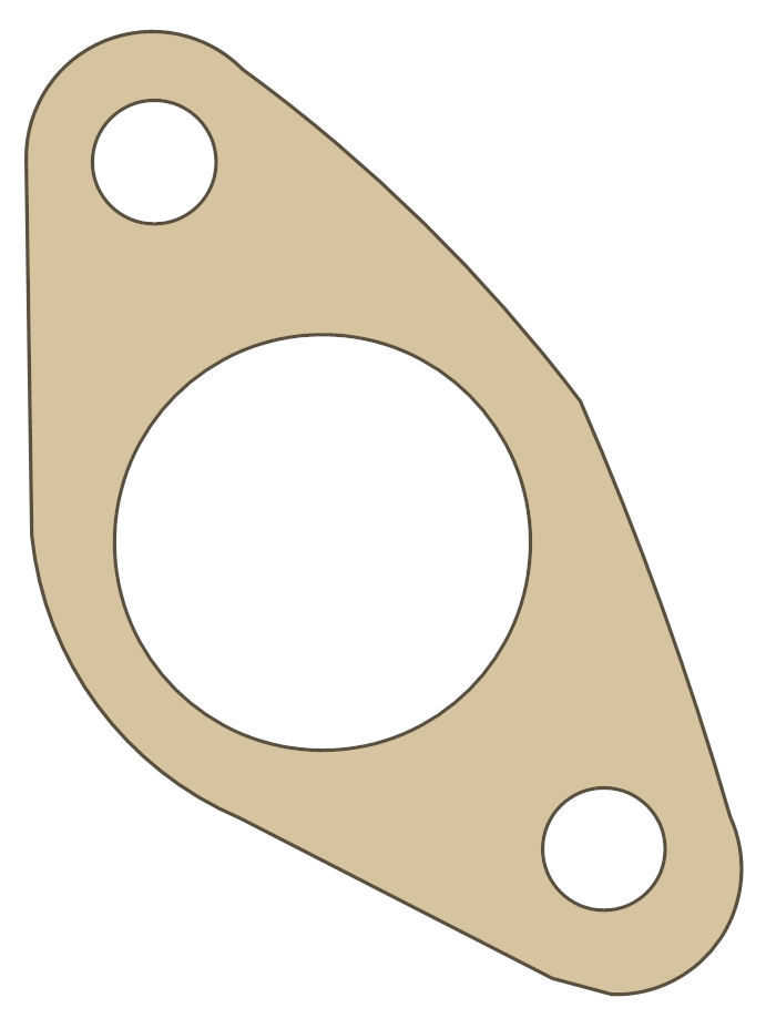 Triumph 650 12 gasket outline