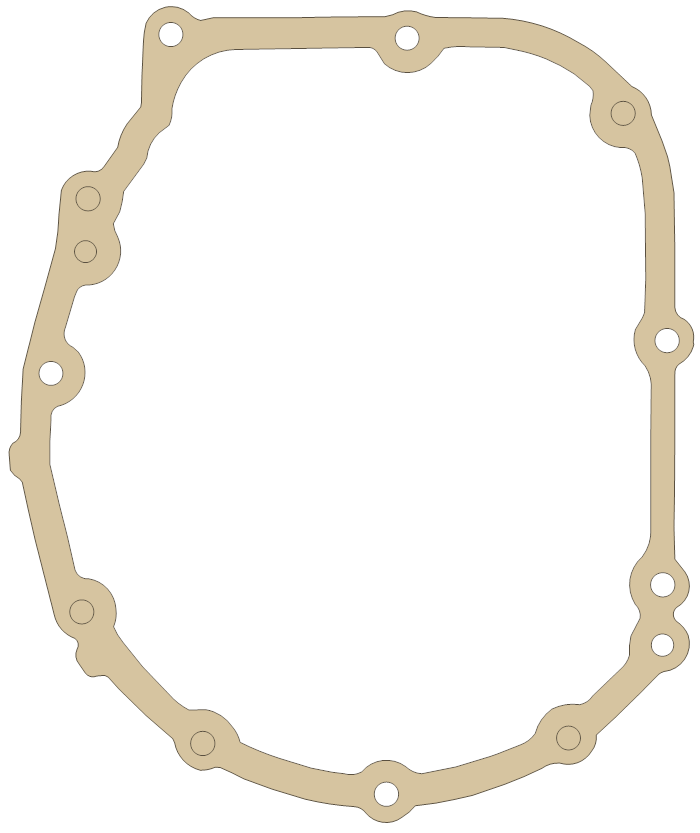 Triumph 600 Clutch Cover gasket outline